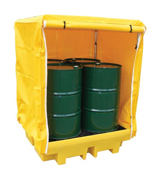 Covered Spill Pallet for 4 x 205ltr drums – BP4C