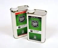 Two green Ever Dry product tins
